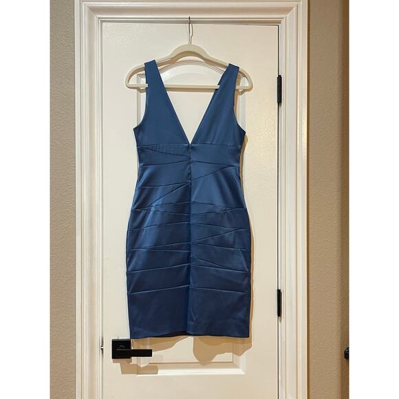 NW Collection Bisou Bisou Blue Party Cocktail Dress Size Small - Picture 4 of 5